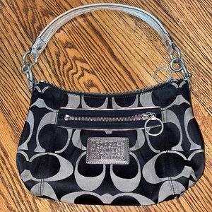 Coach Poppy handbag metallic purse. Barely used; great condition.